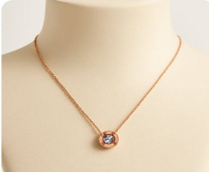 Single Stone & Strand Necklace