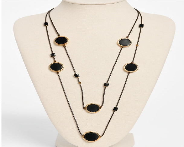 Long Round beads Necklace