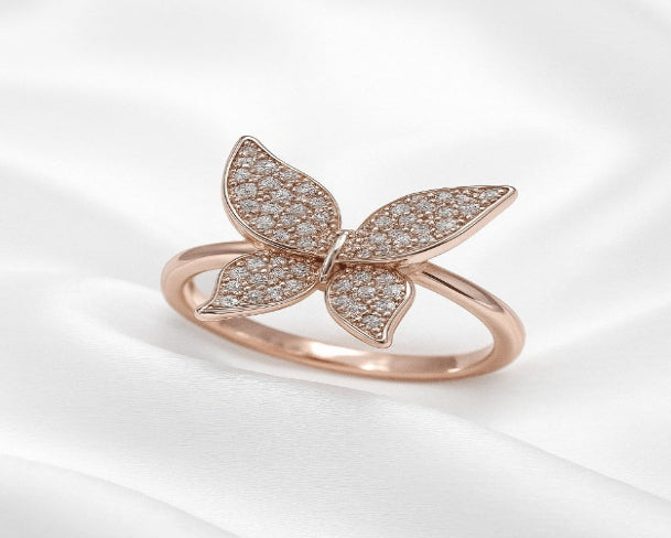 Butterfly Crystal Ring