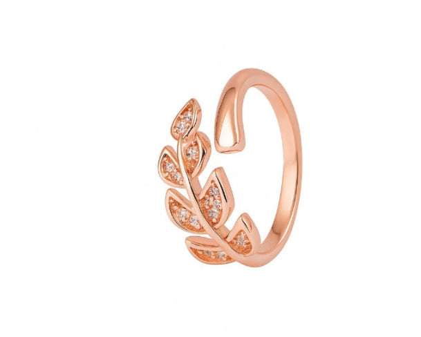 Shiny Leaf Ring