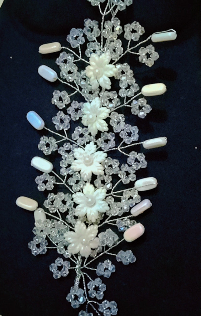 Beautiful sea bead White Hair Accessory