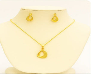 Curvy Oval shaped Necklace set