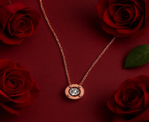 Single Stone & Strand Necklace