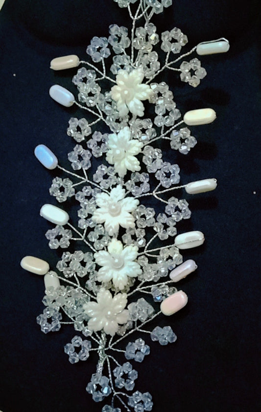 Beautiful sea bead White Hair Accessory
