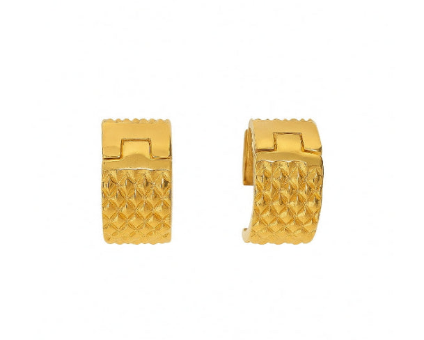 Small Golden Ring with Brick Design