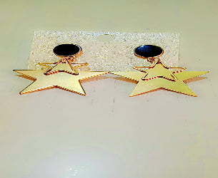 Star Shaped Golden Dangler
