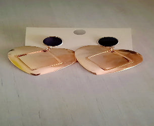 Heart Shaped Golden Dangler